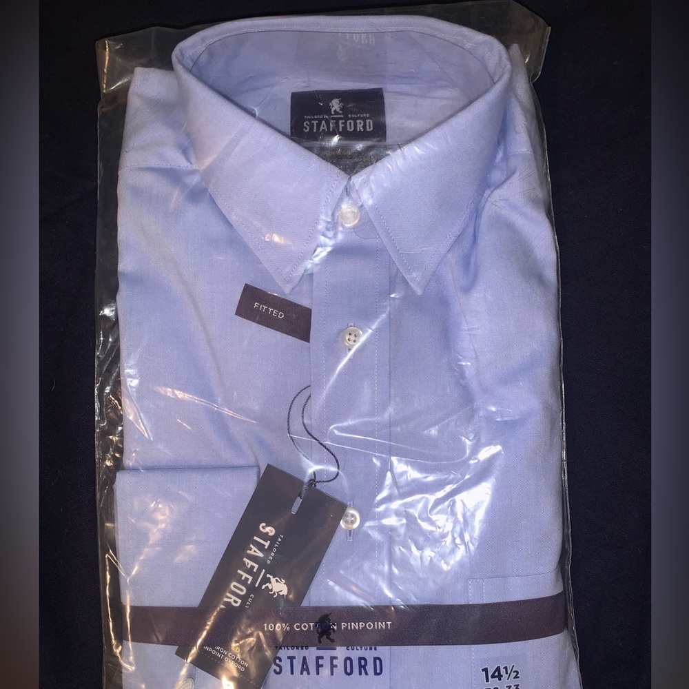 Stafford Mens Solid Button Down